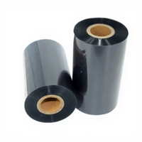 Pita Resin Wax TTR 100mm*300m, Pita Transfer Termal Kompatibel dengan Kebanyakan Printer Barcode untuk Label Kemasan Logistik