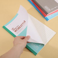 Cahiers à couverture souple A5/B5 avec impression de bande de colonne vertébrale cahier d'exercices de journal de réunion