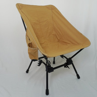 Chaise pliante robuste en aluminium surdimensionnée, chaise de camping portable en polyester 600D, résistante, pour la pêche en plein air, la plage, les voyages