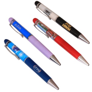 Stylo tranchant de la marque pour femmes, stylo flottant liquide en PVC, personnalisé - Product Image 1