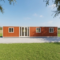Villa de vacances de luxe préfabriquée à rendement élevé (ROI), hôtel modulaire écologique extensible, maison conteneur de 40 pieds, salle de sport moderne