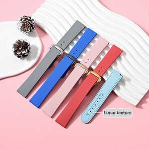 Bracelet de montre FKM en promotion pour <span class=keywords><strong>Omega</strong></span> <span class=keywords><strong>Swatch</strong></span> <span class=keywords><strong>Moonswatch</strong></span>, bracelet de remplacement 20 mm, texture lunaire, fluoroélastomère - Product Image 1