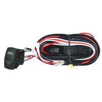 Faisceau de câblage noir pour barre lumineuse LED, interrupteur combiné, interrupteur à bascule laser ON-OFF, relais 30A, fusible neuf pour voiture