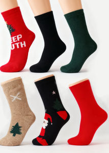 Calcetines Peludos con Tema Navideño |   Calcetines Cálidos de Algodón Hechos en China 1CTN - Product Image 3
