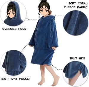 Serviette poncho de surf douce, portable et durable, sans sable, avec logo personnalisé, serviette poncho de surf en microfibre, serviette de plage - Product Image 3