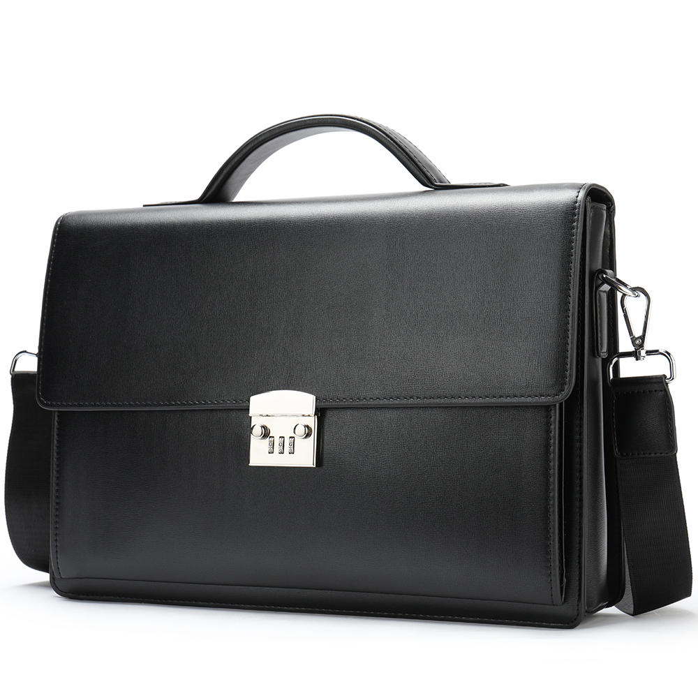 Мужская сумка с замком паролем и защитой от кражи, сумка для ноутбука 14 дюймов, сумка-мессенджер из искусственной кожи, Офисная сумка для мужчин, кожаный портфель для мужчин