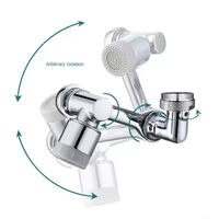 Offre Spéciale 1080 Degrés Pivotant Robinet De Cuisine Robinet Adaptateur Design Moderne 2 Modes Aérateur Pulvérisateur Attachement Robinet Pulvérisateur Tête