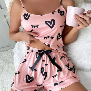 الصيف ملابس نوم نسائية شورت مطبوع بيجامات للسيدات وملابس نوم شورت ملابس منزلية غير رسمية - Product Image 2