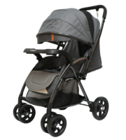 Poussette bébé 3 en 1 à vue dégagée Capacité de charge 20 kg Sac de rangement spacieux Poussette bébé pliable pour les enfants de 0 à 3 ans