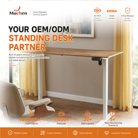 Pieds de bureau assis-debout électroniques durables, nouveau design, hauteur réglable, pour bureau de dessin, 2 segments, levage électrique en fer