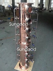 3 "4" 6 "8" 10 "12" Inch Red Copper Sight Glass of Alcohol Distiller Colonne Fittings Reflux Tee - Product Image 6