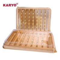 KARYO KYG-2303B forme personnalisée musulman Eid Mubarak Box Dessert Party Box OEM ODM Service plateau en plastique jetable pour l'emballage alimentaire