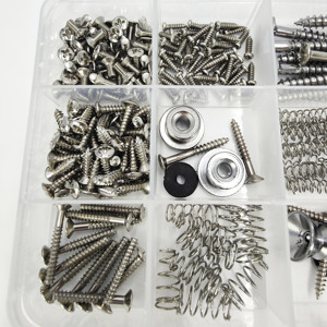 Kit de 9 vis et boucles de sangle pour guitare, en métal doré, argenté et noir, pour la modification de guitare, accessoires de guitare. - Product Image 6