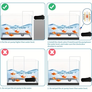 조정 가능한 산소 흐름을 재고 사일런트 수족관 공기 펌프 수족관 수경법 및 연못에 적합한 수족관 공기 펌프 - Product Image 6