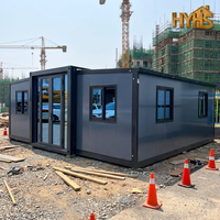 Maison pliable 20ft 40ft, Serre mobile préfabriquée extensible, Appartement modulaire 3 chambres, Bâtiment de bureaux, Villa moderne, Hôtel