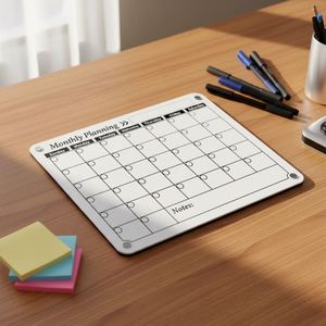 2025 Colorful Custom Dry Erase Magnetic Fridge <b>Calendar</b> Acrylic Dry Erase Whiteboard - Product Image 2