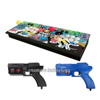 Console de Jeu d'Arcade avec Jeux de Pistolet Optique, Prise en Charge de Jusqu'à 180 Jeux de Pistolet avec Recul Choc, Basée sur Carte Mère PC