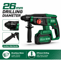 Perceuse à percussion sans fil 21V à couple élevé, moteur sans balais, batterie double 6.0Ah, qualité industrielle 26mm, directement de l'usine OEM