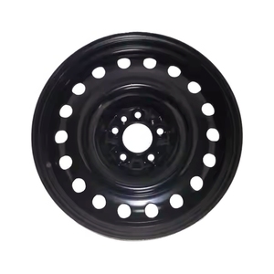 Nouvelle <span class=keywords><strong>jante</strong></span> de roue de <span class=keywords><strong>caravane</strong></span> RV en acier noir avec pièces de rechange à revêtement écologique pour accessoires de roue de voiture de remorque - Product Image 1