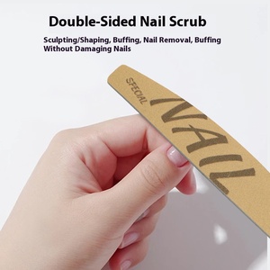 Junda Lime à ongles professionnelle de manucure de style russe Éponge lavable à bande de frottement double face de haute qualité pour un usage répété - Product Image 3