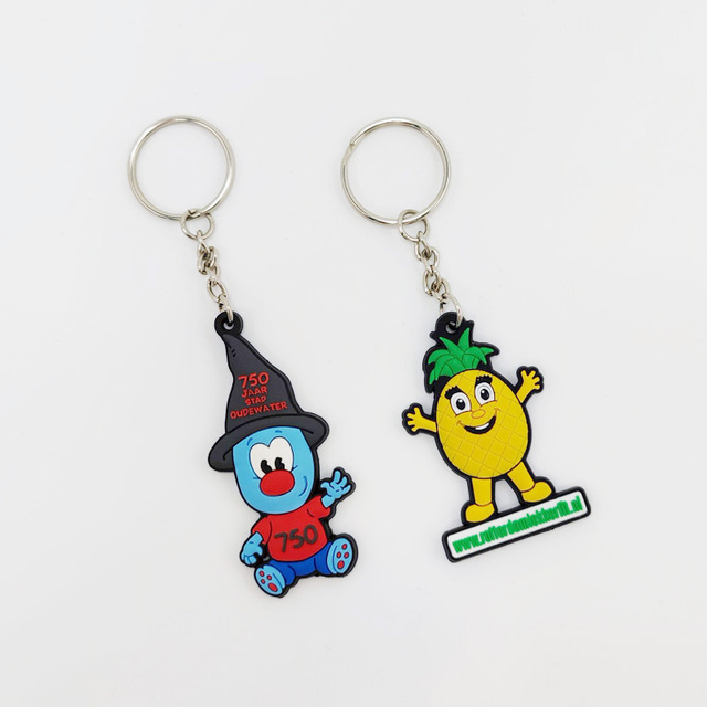Wholesale Maker Custom 3d Rubber Key Chain 2d Soft Silicone Character Anime Pvc Keychain