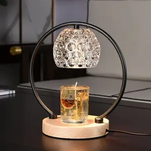 Nisevo הסיטונאי שולחן שינה ניחוח שחור מתכת נרות שעווה זכוכית בצל נר חם מנורה