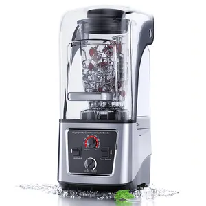 RANBEM OEM ODM 1600 Watt 3.8L Commercial Smoothie Maker Quiet Blenders With Soundproof Shield For Kitchen