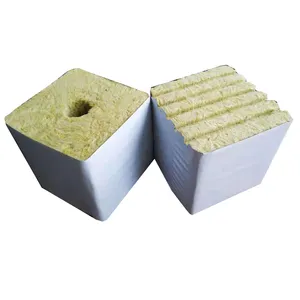 Rock Wool Cube 6 Inch With Hole 15 x 15 x 15cm