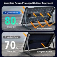 Panneau solaire monocristallin étanche 105W pour système de charge de batterie extérieur pour camping-car et bateau