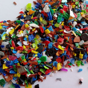 Hojuelas de Plástico HDPE Reciclado 99% Puro, Fragmentos de Polietileno de Alta Densidad Ecológicos, Color Azul Claro para Moldeo por Inyección - Product Image 5