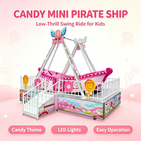 Bateau pirate miniature pour enfants, thème bonbons, intérieur/extérieur, sûr, de haute qualité, pour centre commercial, parc d'attractions