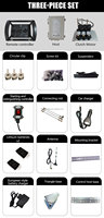 Control Remoto Negro de 3 Palancas, Buen Precio, IP68 Impermeable, Inalámbrico para Grúa, Personalizable
