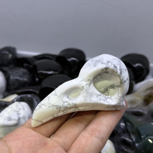 Figuras de Cuervo/Albatros de Cristal Natural al por Mayor, Piedras Crudas, Regalo Espiritual Curativo, Decoración del Hogar, Feng Shui, Coleccionable - Product Image 1