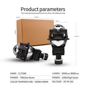 Faros Delanteros Chenlang de 2.0 Pulgadas con Lente de Proyector Bi-LED Súper Brillante, Luz Alta/Baja de 120W, Dos Láseres, Retrofit para Auto y Moto, IP68 - Product Image 6