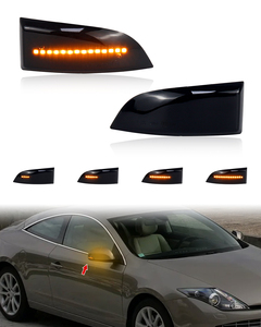 Feux latéraux pour Renault <span class=keywords><strong>Megane</strong></span> <span class=keywords><strong>3</strong></span> MK3 III RS 2008-2016 BZ KZ DZ Dynamic LED Blinker Indicator Mirror New Turn Signal Lamps - Product Image 5