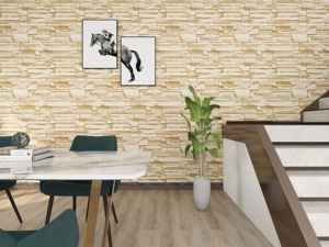 Tuiles murales autocollantes en 3D en forme <span class=keywords><strong>de</strong></span> briques, à peler et à <span class=keywords><strong>coller</strong></span>, imperméables, en <span class=keywords><strong>PVC</strong></span>, pour la cuisine, la <span class=keywords><strong>salle</strong></span> <span class=keywords><strong>de</strong></span> <span class=keywords><strong>bain</strong></span>, le salon, la décoration <span class=keywords><strong>de</strong></span> la maison - Product Image 1