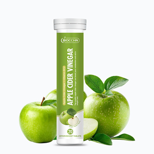 Compresse Effervescenti di <span class=keywords><strong>Aceto</strong></span> di Mele Contenenti <span class=keywords><strong>Aceto</strong></span> di Mele e Vitamina B6, Riduce il Grasso Addominale e Migliora la Digestione - Product Image 1