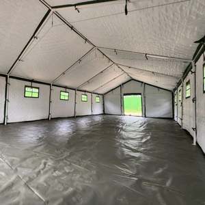 Carpa Chenya de Lona de Doble Capa Resistente para las Cuatro Estaciones, con Estructura de Lona, Un Dormitorio, Casa Contenedor para Trabajadores, Capacidad para 50 Personas - Product Image 4