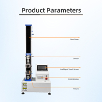 Máquina de Ensayo de Resistencia a la Tracción de Columna Única de Escritorio ZENROTEST ZR-WD-500, Totalmente Controlada por Computadora, Pantalla Digital, 0-5KN
