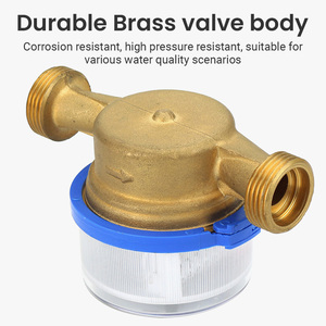 OEM/ODM シングルジェット乾式15mm/1/2インチ/1/4インチ真鍮製計量水道メーター - Product Image 1