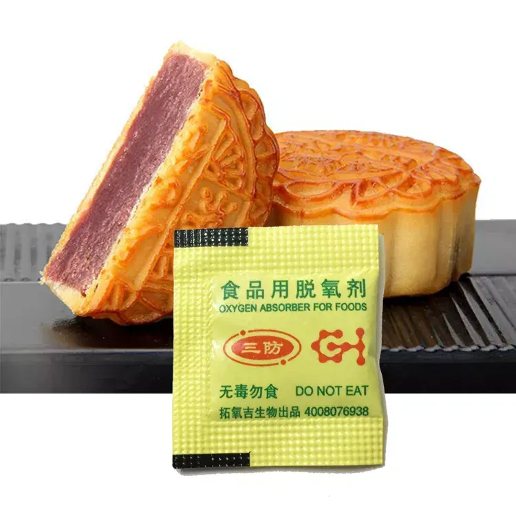 Nieuwe Aankomst Food Grade Zuurstof Absorberen Voor Maan Cake Brood Opslag Anti-Olie Roll Type 30cc Made In China beter Voedsel Behoud