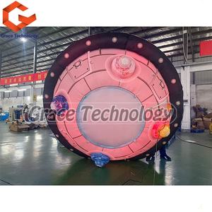 Pallone Gonfiabile Gigante a Forma di <span class=keywords><strong>UFO</strong></span> con Luci LED Disco Volante Gonfiabile per Eventi - Product Image 2