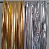 d'événement de luxe Lustre métallique toile de fond drapé feuille d'or tissu brillant pour la décoration de scène de mariage