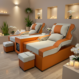 Sillón Reclinable Eléctrico Impermeable para <span class=keywords><strong>Spa</strong></span> de Pies con <span class=keywords><strong>Masaje</strong></span> y Limpieza de Oídos, Modelo Green Apple, para Salón Comercial - Product Image 1