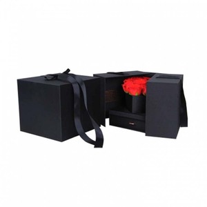 Summerflora forniture per fioristi all'ingrosso 16 pezzi di Rose scatola di carta personalizzata per fiori di <span class=keywords><strong>rosa</strong></span> per l'imballaggio scatola quadrata a forma di cuore magico - Product Image 4