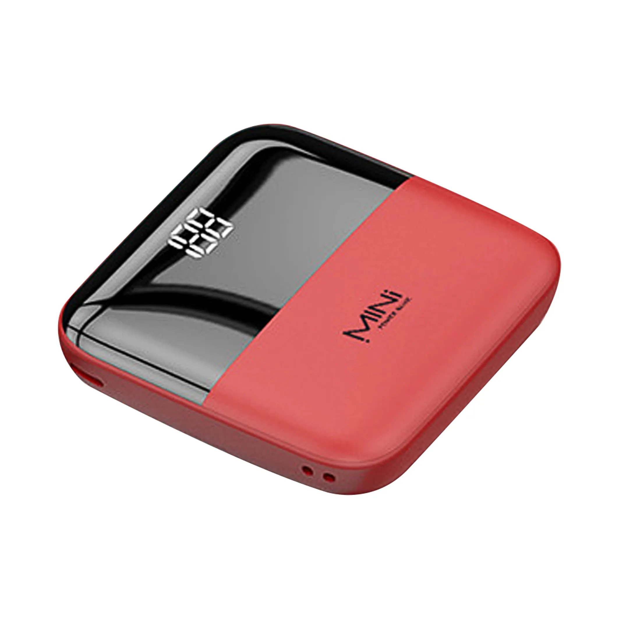 Portable dual USB Charger 10000mAh Ultra-Compact Power Bank with USB Type-C charging interface