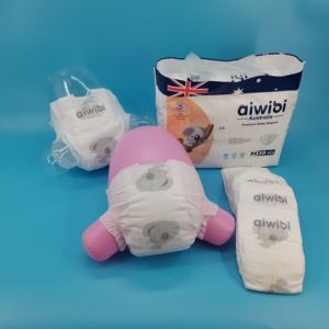 AIWIBI Popok Bayi Permukaan Kering Desain Baru 2022 dengan Pita Ajaib Kuat Bersirkulasi Lembar Popok Pemenang - Product Image 4