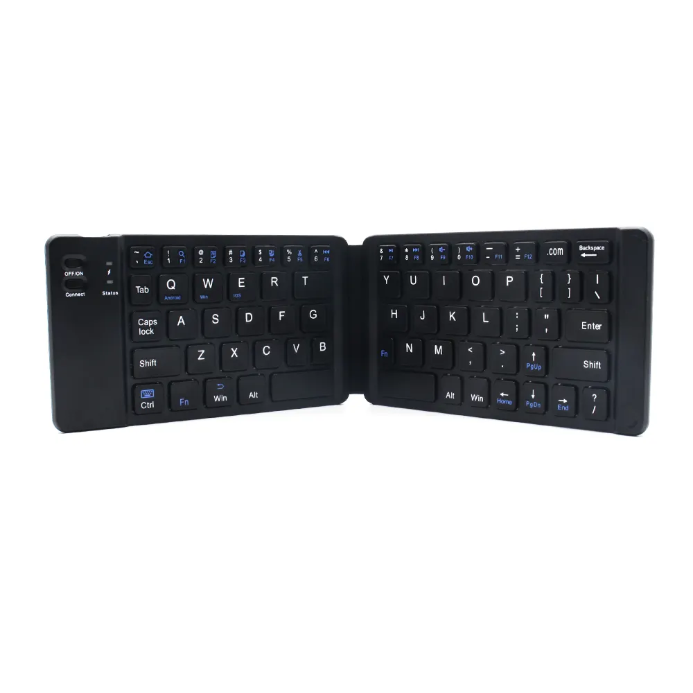 ultra Slim Foldable folding portable bluetooth keyboard for ipad android tablet pc Mobile phone