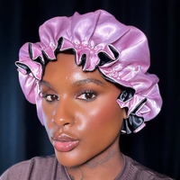 Lot de 20 bonnets en satin réversibles, personnalisables avec logo, double couche, grande taille, pour dormir, foulards capillaires personnalisés