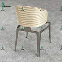 Chaise de salle à manger en contreplaqué courbé en eucalyptus, nouveau design, grossiste d'usine, chaise de salle à manger en contreplaqué courbé, cadre de chaise, dossier et pieds